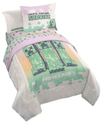 Jay Franco Minecraft Creeper Queen Comforter Set - 7 Piece Gamer Bedding Includes Sheet Set & Pillow Covers - Super Soft Checkered Bedding