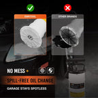 EWK 6.5L Manual Oil Extractor Pump for Oil Change, Fluid Evacuators for Cars, Boats, Jet Skies, Lawnmowers, Quick Oil Drain in 10 Pumps