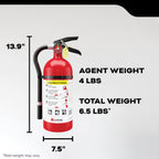 Kidde Commercial-Grade Fire Extinguisher for Office, Schools, Rechargeable, 2A10BC, 2 Pack