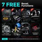 LAUNCH OBD2 Scanner CRP123X Elite, 2025 Lifetime Free WiFi Update scan Tool, FCA SGW, SAS Calibration/Throttle/Brake/BMS/D-P-F/Oil Reset/ABS bleeding, Multi Systems Car Scanner, Battery Test, Auto VIN