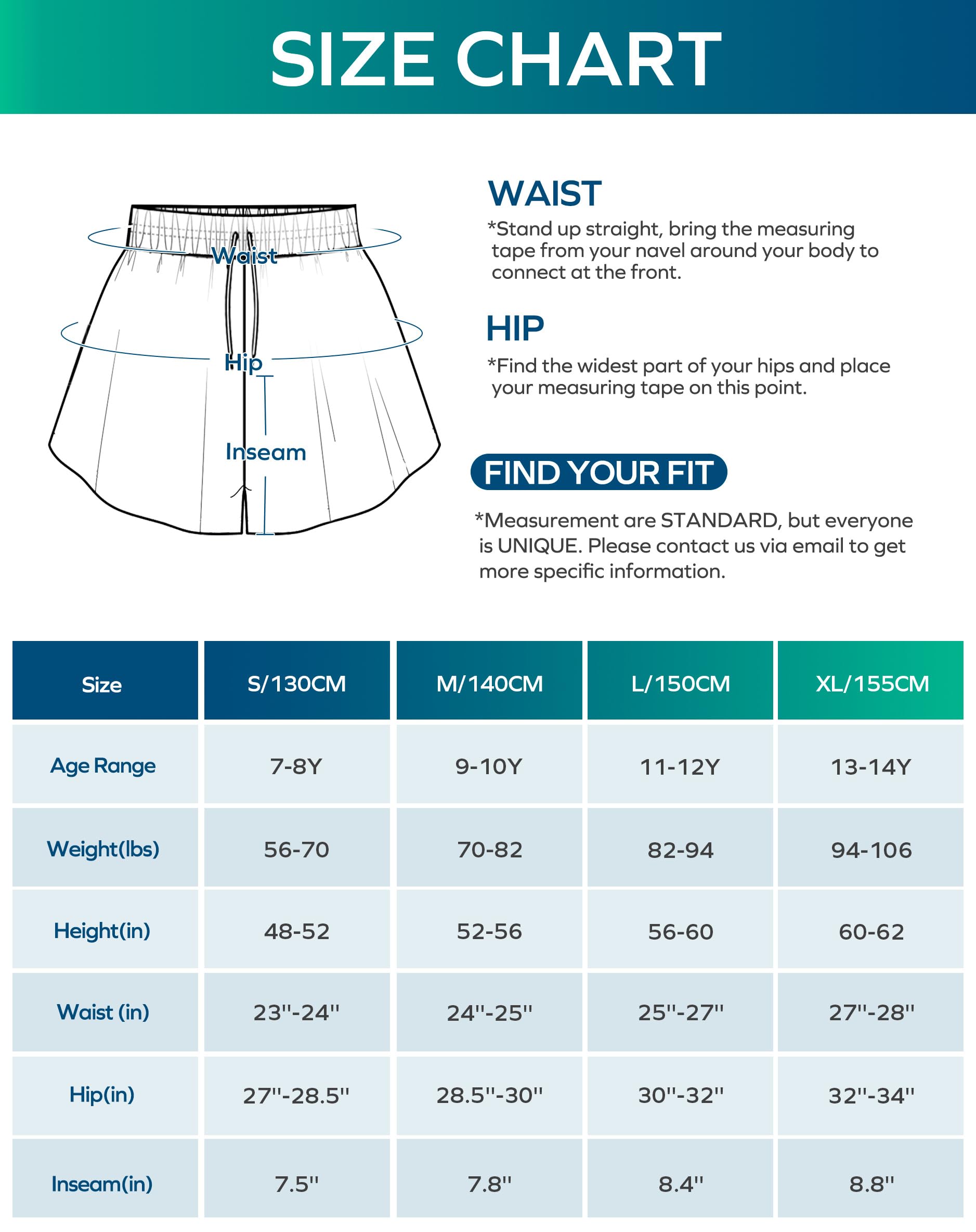 Ewedoos 2 i 1 Flowy Shorts Piger Sommerfugl Atletiske Shorts Størrelse 10-12 Søde Preppy Trendy Shorts Nederdel til Teen Piger Sort