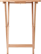 Winsome Alex Set of 2 Foldable Snack Tables, for Living Room, 26", Natural