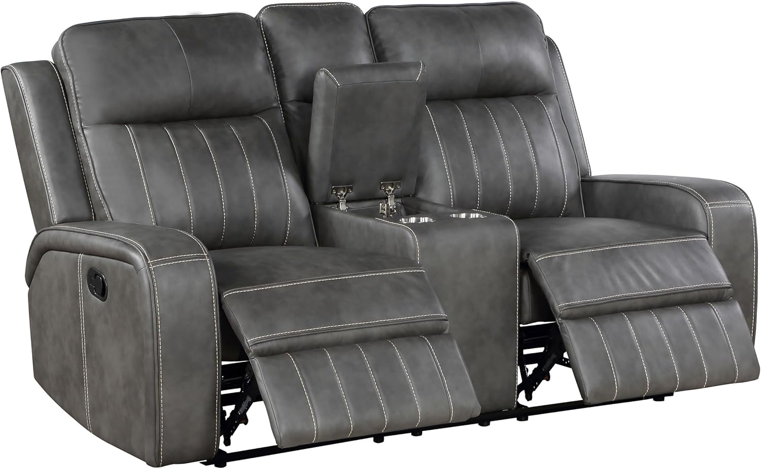 Coaster Home Furnishings Raelynn 2-Piece Upholstered Motion Reclining Sofa Set Grey