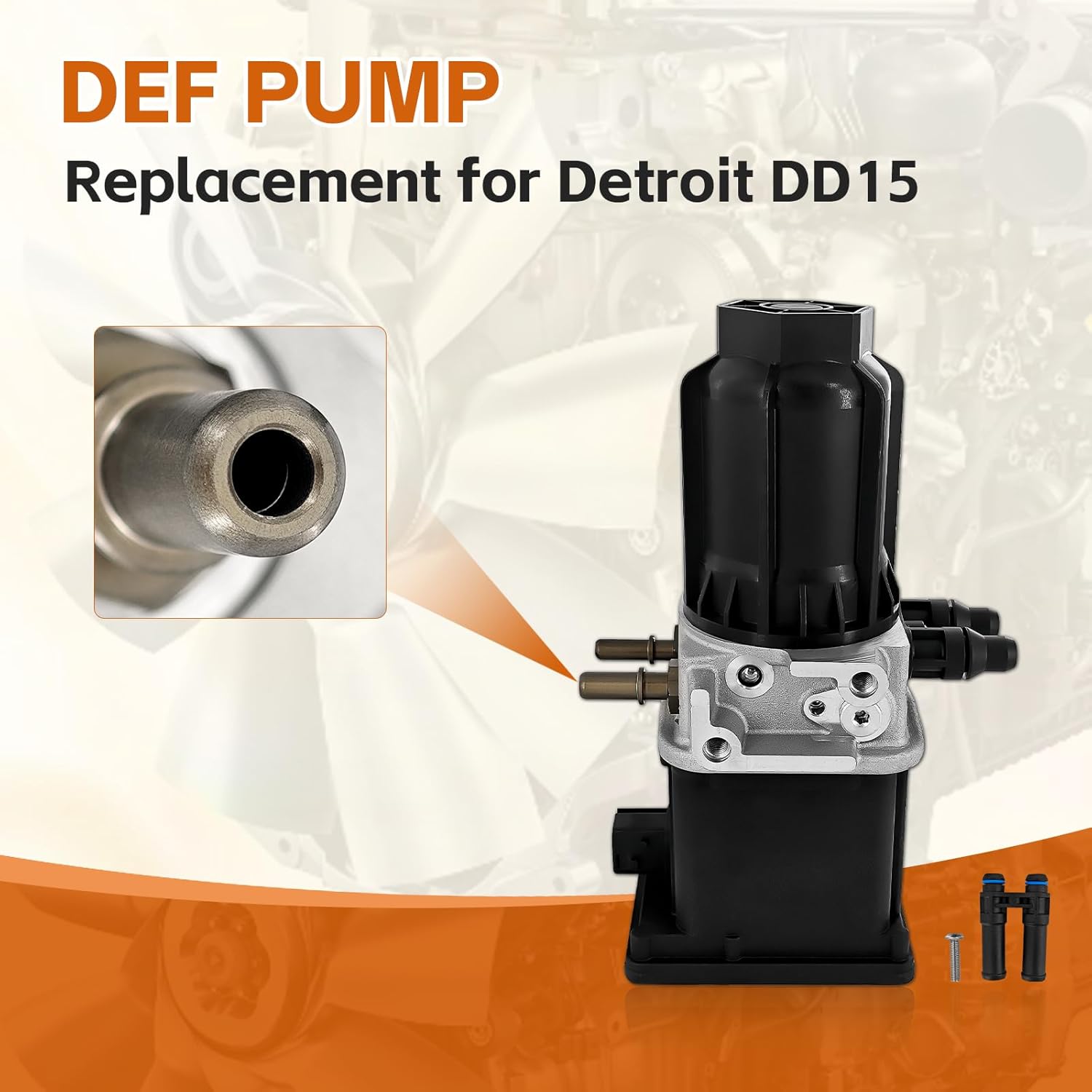 DEF Pump Diesel Emission Fluid Pump Compatible with Detroit DD15 A0001407278 A055T282 DDE EA0001404378 RA0001407278