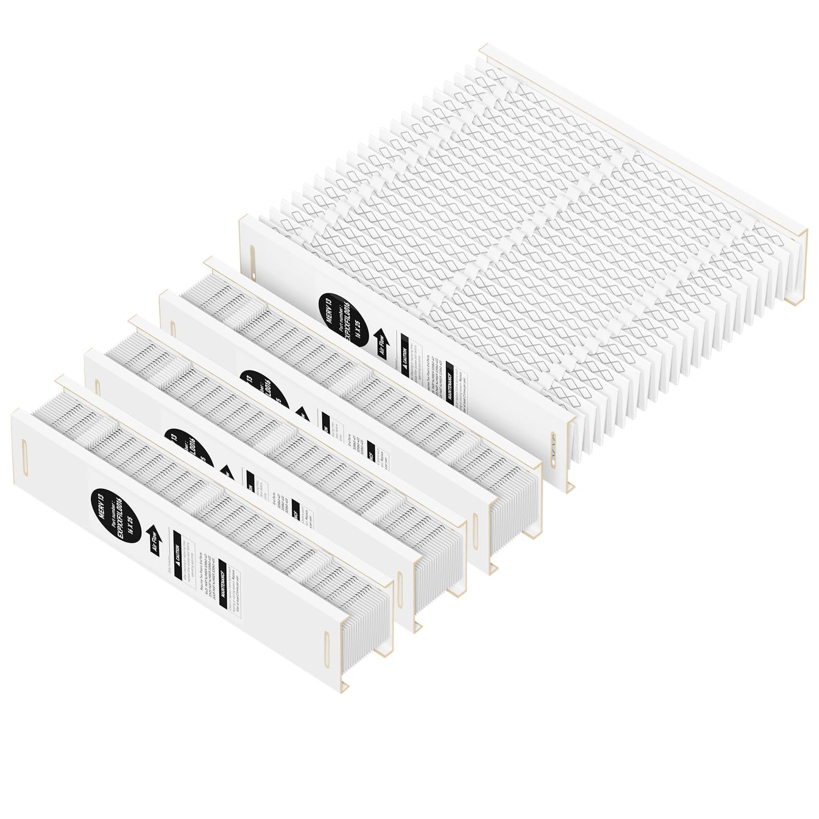 EXPXXFIL0016 Merv 13 16x25 Filter Media Compatible with Bryant/Carrier EZ-FLEX EXPXXFIL0016 heating and cooling system, Part Number: EXPXXFIL0016, Pack of 2