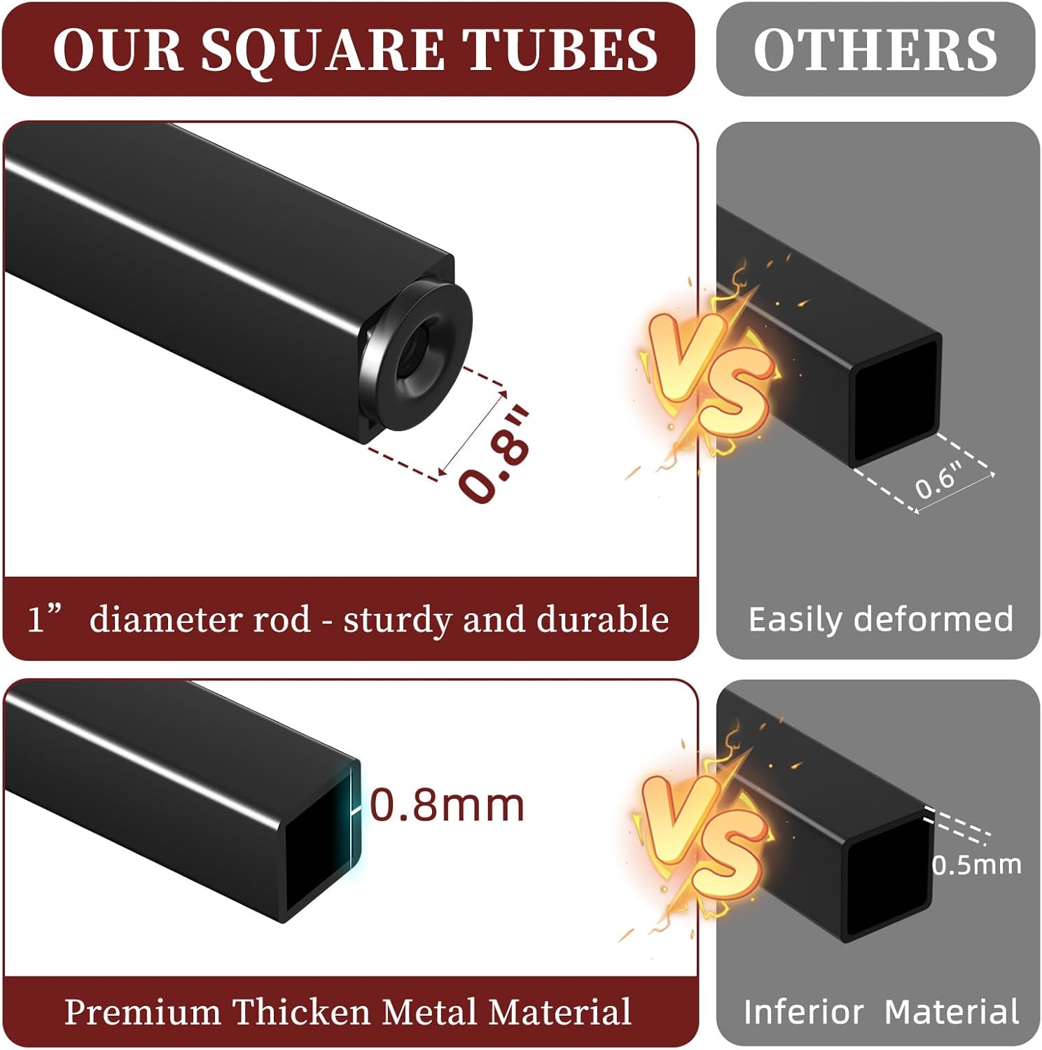 Simple Trending C Table Tempered Glass End Table, Couch Side Table, Snack Sidetable with Metal Frame, TV Tray Table for Small Space, Sofa Couch and Bed Side Table, Black