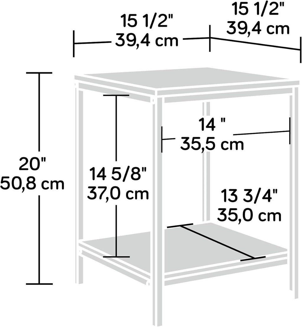 Sauder North Avenue Side Table, Charter Oak finish