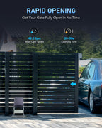 CO-Z 3300 lb Automatic Sliding Gate Opener with 2 Remote Controls, Electric Rolling Driveway Fence Slide Gate Motor, Complete Gate Operator Hardware Security System Kit for Sliding Gate Up to 40 Feet