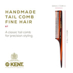 Exquisite Kent Fine Tail Comb -8T Hand-Made in England