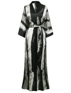 PRODESIGN Kimono Robe for Women - Long Satin Sleepwear Silky Kimono Cover-Up Nightgown Japanese Bathrobe Loungewear Blouse