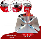 KATOOL KT-T835 Tire Changer with 28" Turn Table 2.0HP Bead Blaster KT-B760 Wheel Balancer with Automatic Measurement Ruler Combo Machine Fit for Tire Repair