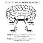 Triple Protection Bracelet for Men Women, Genuine Premium Tiger Eye Black Onyx and Lava Rock 8mm Handmade Bead Bracelet Healing Crystal Protection Bracelet Bring Luck and Prosperity and Happiness