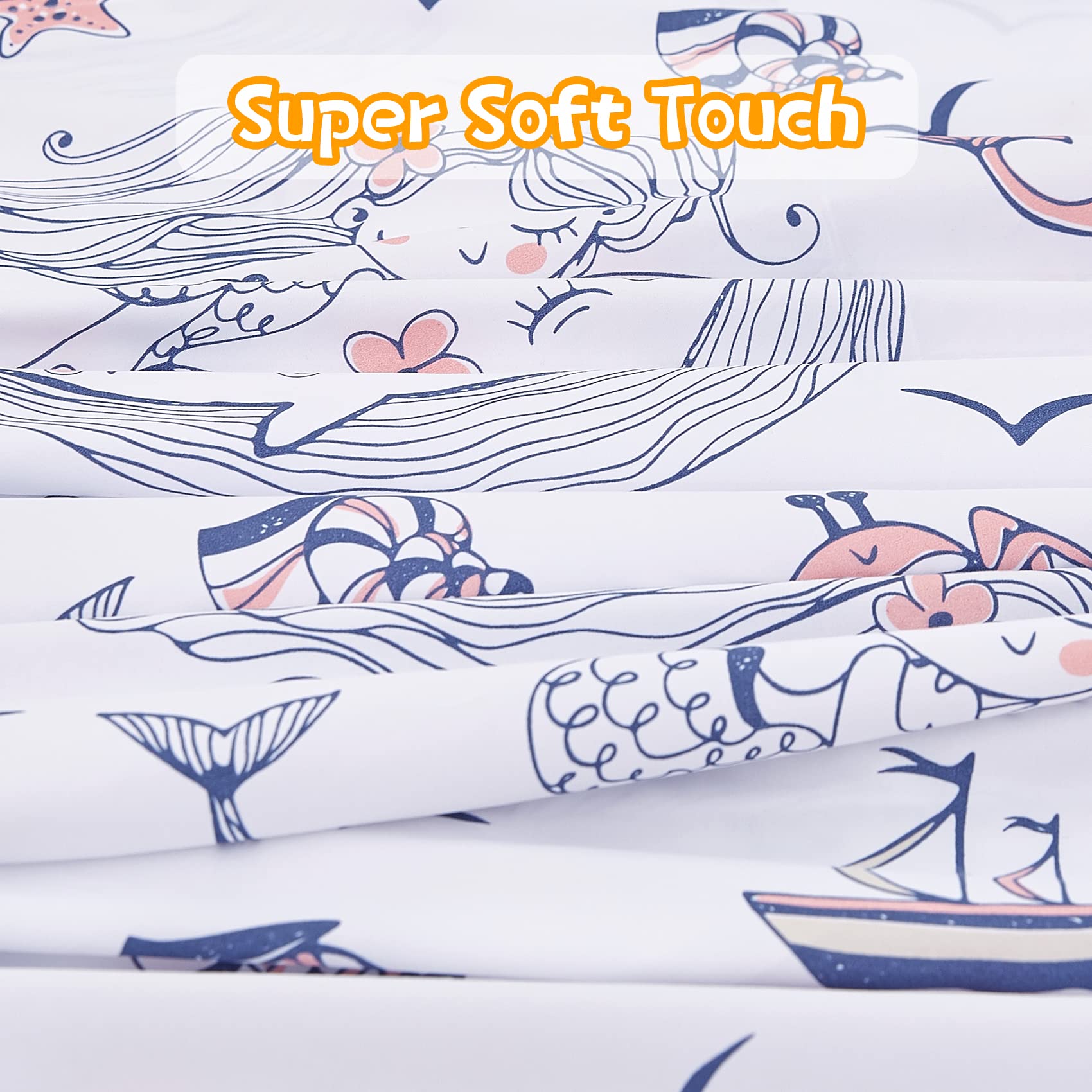 ست ملحفه کودکان یونیکورن صورتی JSD، سایز تویین، ۳ تکه، ملحفه‌های رختخواب میکروفایبر چاپ شده با طرح رنگین کمان برای دختران، جیب عمیق