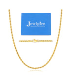 Colar Corrente Italiana Sólida Jewlpire em Ouro 18k para Mulheres, Corrente Corda de 2mm Corrente de Ouro para Mulheres Brilhante, Confortável e Resistente Colares de Corrente Femininos 18 Polegadas