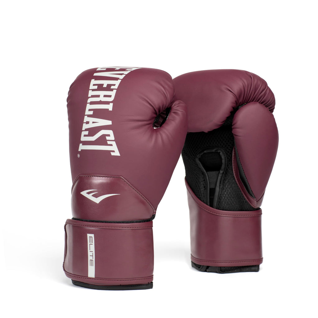 Everlast Elite 2 Boxing Gloves, Pro Training Gloves for Men and Women, Secure Fit Hook and Loop Closure & Ventilation, Heavy Bag & Speedbag Training.