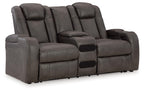 Signature Design by Ashley Next-Gen DuraPella Power Reclining Sofa with Adjustable Headrest, Sand