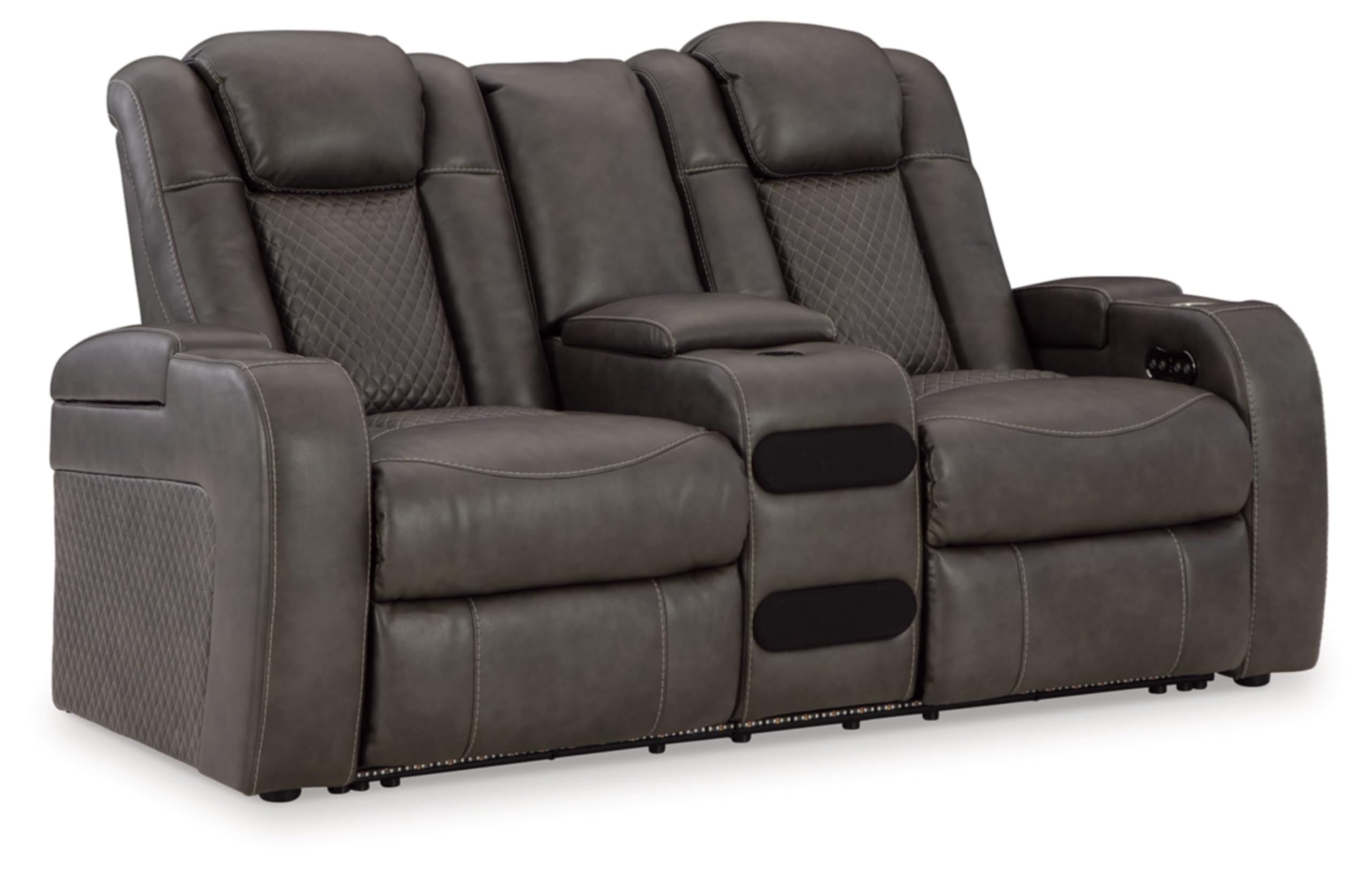 Signature Design by Ashley Next-Gen DuraPella Power Reclining Sofa with Adjustable Headrest, Sand