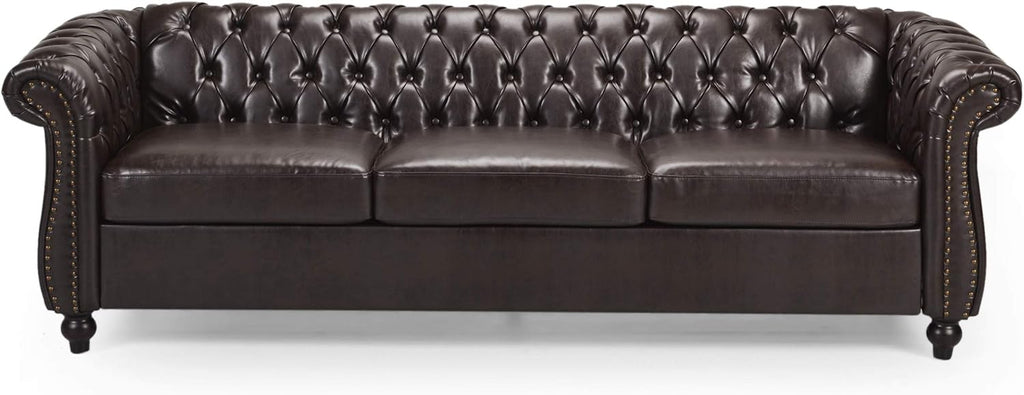 Christopher Knight Home Norma Sofas, Brown, Dark Brown