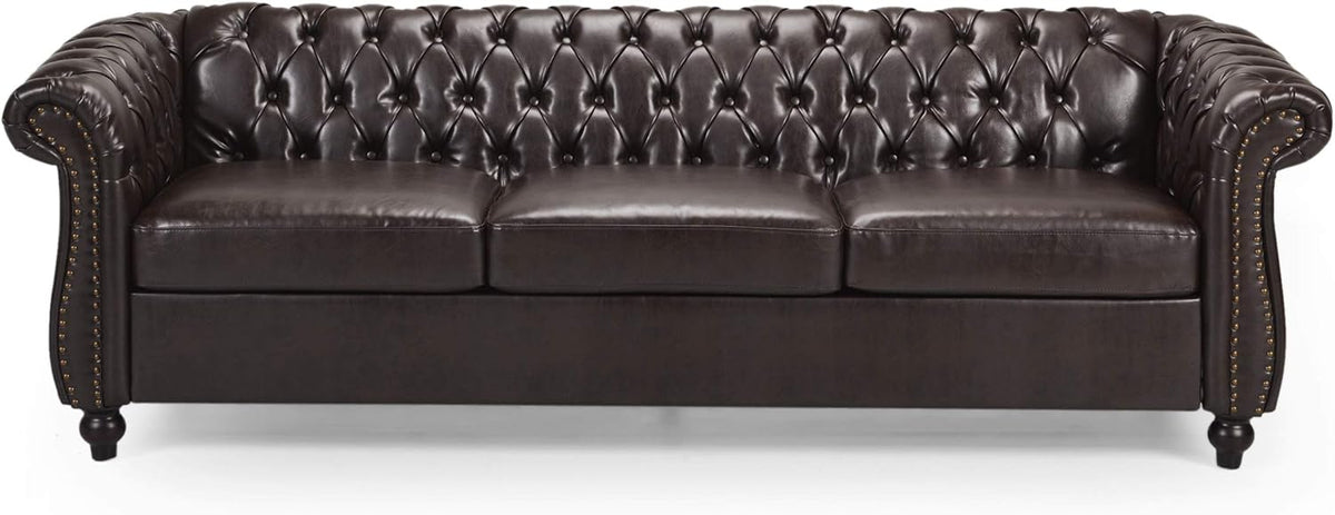 Christopher Knight Home Norma Sofas, Brown, Dark Brown