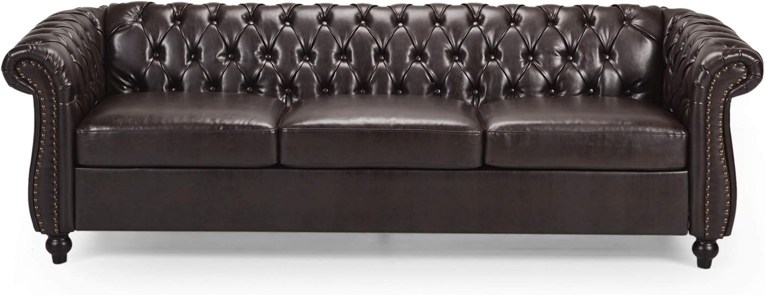 Christopher Knight Home Norma Sofas, Brown, Dark Brown