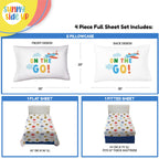 Sunny Side Up Minecraft Creeper & Animals Twin Sheet Set - 3 Piece Kids Bedding Set Includes Pillow Cover - Super Soft Microfiber Sheets