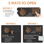 3.0 Cubic Feet Large Safes for Home Use Fire and Water proof, Digital Security Safe with Key and Combination, Home Safes Water and Fireproof for Firearm Medicine Money Valuables