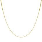 Colar de Corrente Caixa 0,7mm com Fecho Lagosta da Honolulu Jewelry Company em Ouro Amarelo Maciço Real 14K (20 Polegadas)