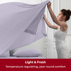 Mellanni Queen Sheets Set - 4 PC Iconic Collection Bedding Sheets & Pillowcases - Hotel Luxury, Extra Soft, Cooling Bed Sheets - for Women, Men, Kids & Teens (Queen, White)