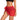 2 Pieces Sarong Cover Ups for Women Beach Bathing Suit Wrap Sheer Short Skirt Bikini Chiffon Scarf for Swimwear (Black Red