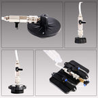 YSTOOL Brake Bleeder Kit Pneumatic Pressure Brake Clutch Fluid Bleeding Tool Set with Master Cylinder Adatpers Air Power Pressurized Oil Change Bleeder Machine and Waste Oil Collection Bottle (Red)