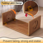 Folding Floor Coffee Table, Japanes Bamboo Foldable Tables, Portable Living Room Low Dsk, Versatile Tatami Meditation Tea Table for Dining Room, Wooden Table Desk for Home, Office (100X37CM)