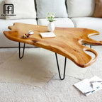 Wood Coffee Table - Live Edge Coffee Table - Natural Wooden Coffee Tables for Living Room