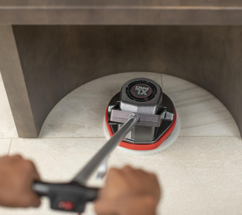 Oreck Commercial Orbiter Hard Floor Cleaner Machine, Multi-Purpose Floor Cleaning, Random Orbital Drive, Wide Cleaning Path, 50-Foot Long Cord, ORB550MC, Gray/Red