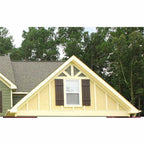 Polaris Homeside 4 Board and Batten Joined Vinyl Shutters (1 Pair) 14-1/2in. x 35in. - 410 Gray