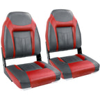 NORTHCAPTAIN S1 Deluxe A Pair of Marine High Back Folding Fishing Boat Seat,Stainless Steel Screws Included