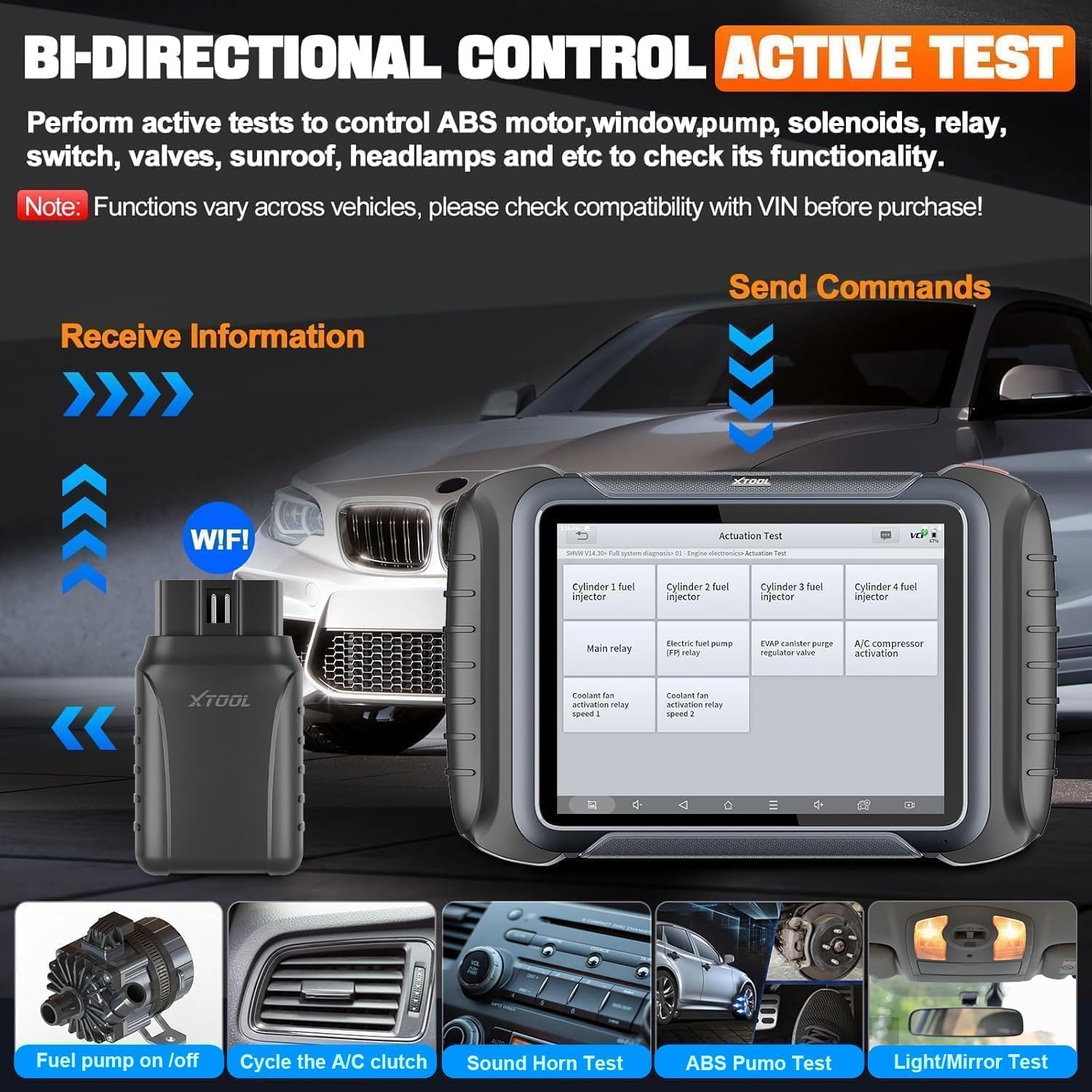 XTOOL D8W Wireless Bidirectional Scan Tool, 2025 OBD2 Scanner with Topology, FCA AutoAuth, 3-Year Updates, ECU Coding, PMI, 42+ Resets, Full Diagnostic Scanner for Car, Crankshaft Relearn, CAN FD/DoIP