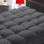 SameBed Mattress Topper Queen,Extra Thick Mattress Pad Cover for Back Pain,Cooling Mattress Protector with 8-21 Inch Deep Pocket,Overfilled Down Alternative Filling
