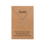 Lcherry Faith Cross Pendant Necklace for Women Religious Christian Jewelry Mother's Day Gifts for Women