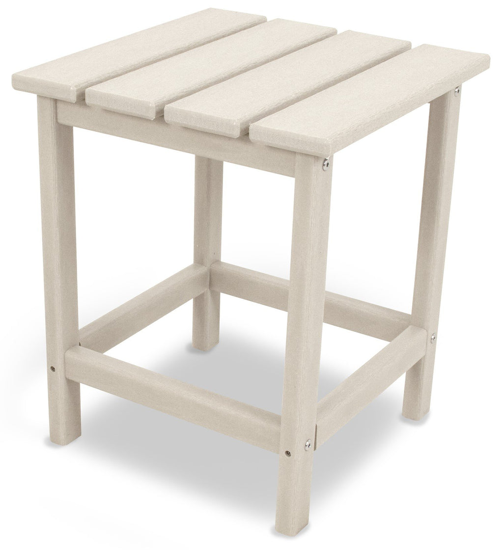 POLYWOOD Long Island 18" Side Table, White