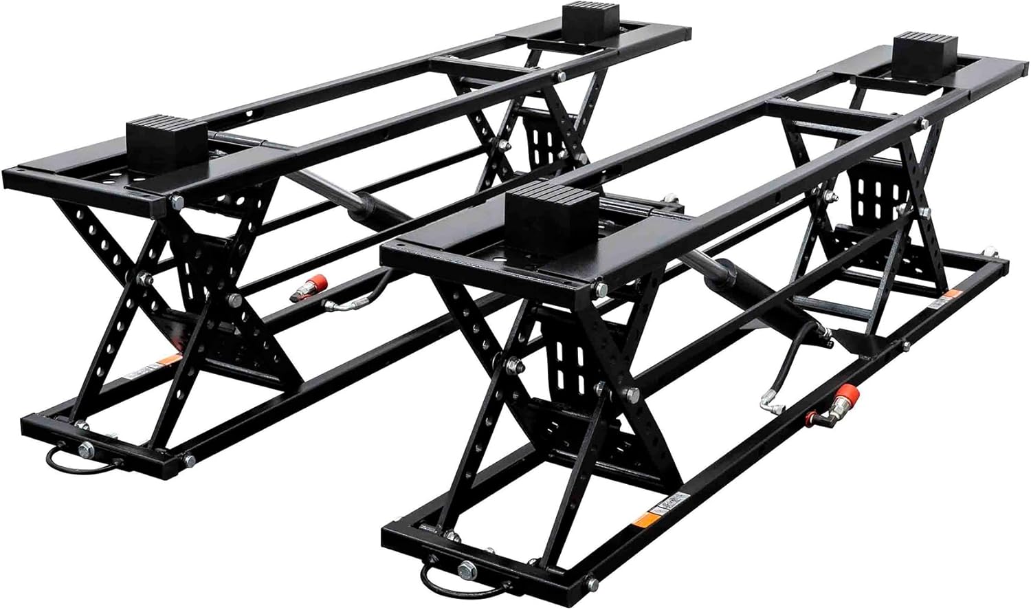 Albott 7000 LBS Portable Car Lift, Heavy Duty Quick Jack with 28" Max Height, Locking Levers & Wheels, Adjustable Scissor Lift for Cars, SUVs, Light Trucks, Garage or Shop Use, Black