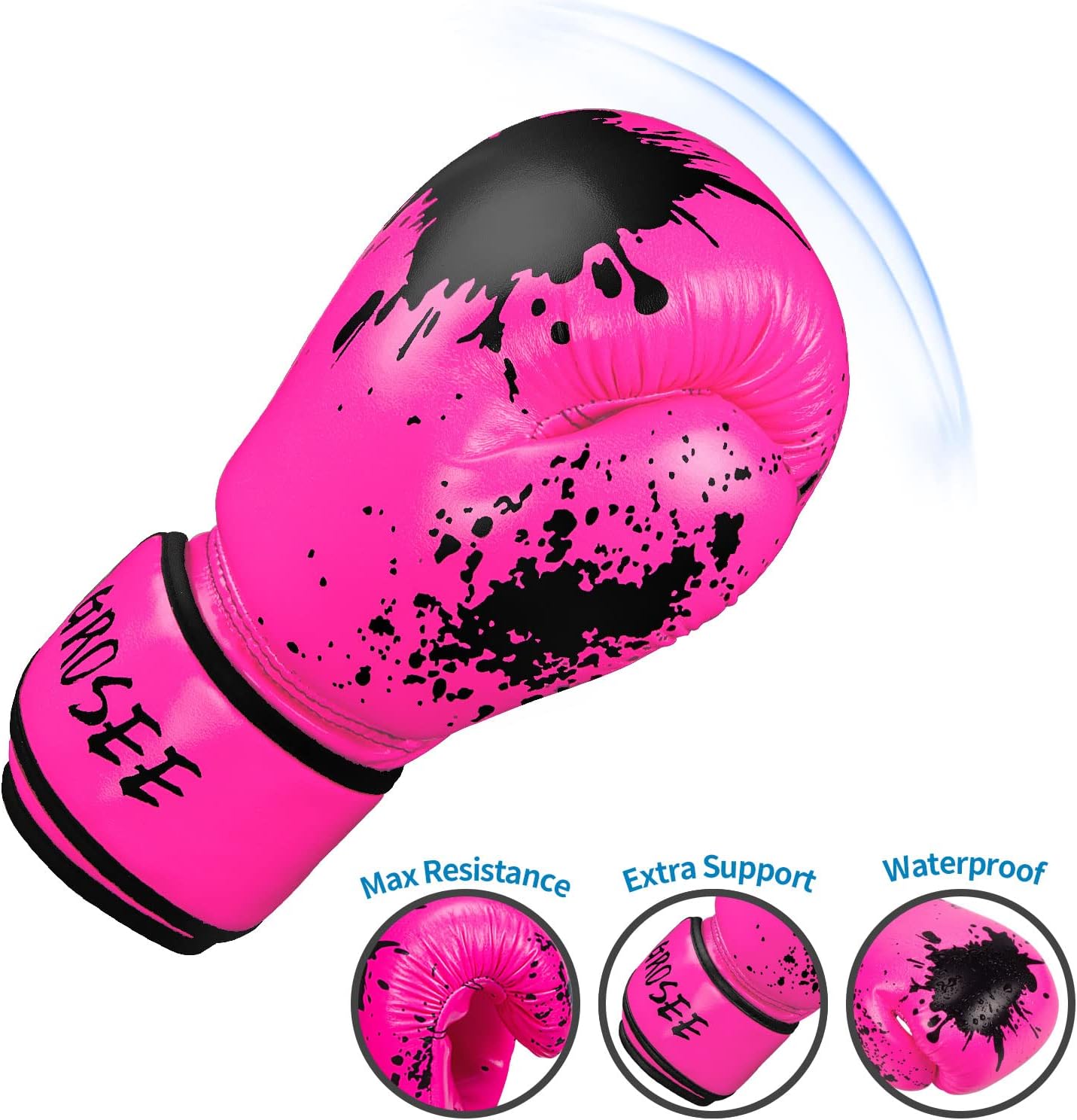 Kids Boxing Glove 6oz 8oz, Youth, Boys and Girls Training Sparring Gloves for Punching Bag, Kickboxing, Muay Thai, MMA, Gift for Age 6-15 Years