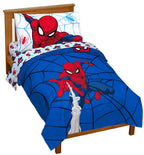 Jay Franco Marvel Spidey and His Amazing Friends Team Spidey 5 Piece Twin Size Bed Set - Includes Comforter & Sheet Set Bedding - Super Soft Fade Resistant Microfiber (Official Marvel Product)