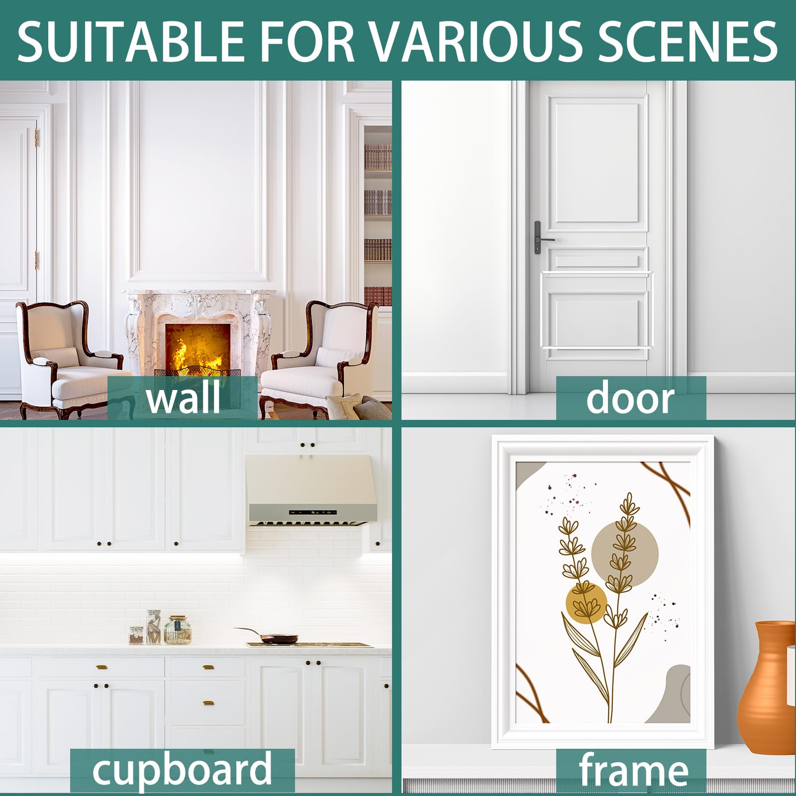 Xbaiyanr 10 Ft x 1.3'' Peel and Stick Wall Molding Trim,Chair Rail Wainscoting Panel,Self-Adhesive Flexible Molding Trim for Home Decoration & Wall Protection(White)