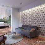 Ekena Millwork WALW24X24X0375HASMF Hastings 3/8"T Decorative Fretwork Wall Panels, 15 1/2" W X 23 H, MDF