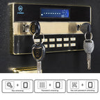 Cofre de Segurança Grande MLJ 8.1 Cu. Ft., Cofre à Prova d'Água e de Fogo, Cofre Doméstico com 2 Prateleiras Removíveis e Armários Internos para Armazenar Dinheiro, Medicamentos, Joias e Outros Objetos de Valor (Fechadura com Teclado)