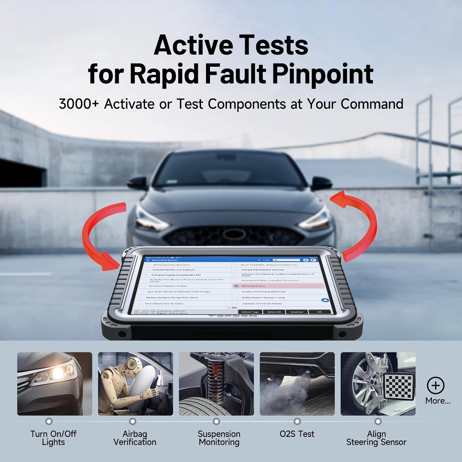 TOPDON Phoenix Plus 2, ECU Coding TOPDON Scanner V2.0, Bidirectional Scan Tool, Topology Map, CANFD, High-End OEM Full System, 42+ Service, FCA SGW AutoAuth, V.A.G Guided, 2 Years Free Update