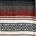 Open Road Goods Mexikanische Decke - Authentische Serape Falsa Decke - Handgefertigt (Rost)