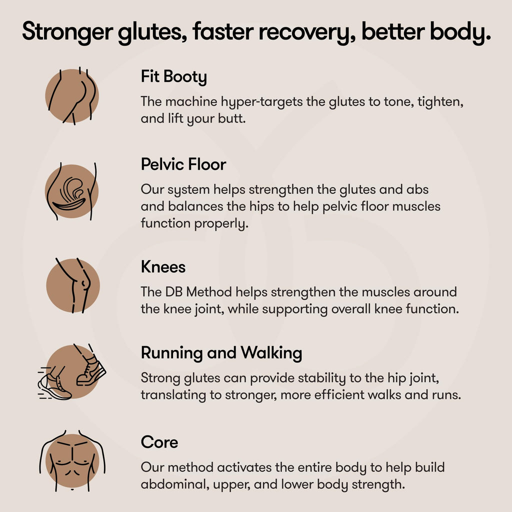 The DB Method Squat Machine with Phone Mount, Workout Equipment for Home Gym, Exercise Leg and Glutes, Low Impact Lower Body Fitness Workouts, Training for Total-Body, Easy Setup, Foldable for Storage