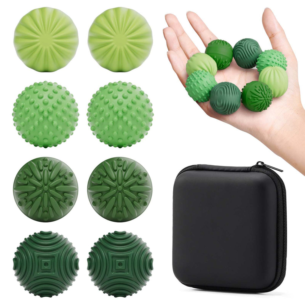 Silicone Magnetic Balls Fidget Toys for Adults & Teens,4PCS Stress Relief Sensory Toys for Autism ADHD Anxiety,Fun Textures Gadgets,Office Desk Toy,Stocking Stuffers for Women Men Teen Gift