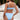 Fanuerg Women's Ribbed Bikini Sets Scoop Neck Cheeky Swimsuit Textured Two Piece Bathing Suit Light Blue XS